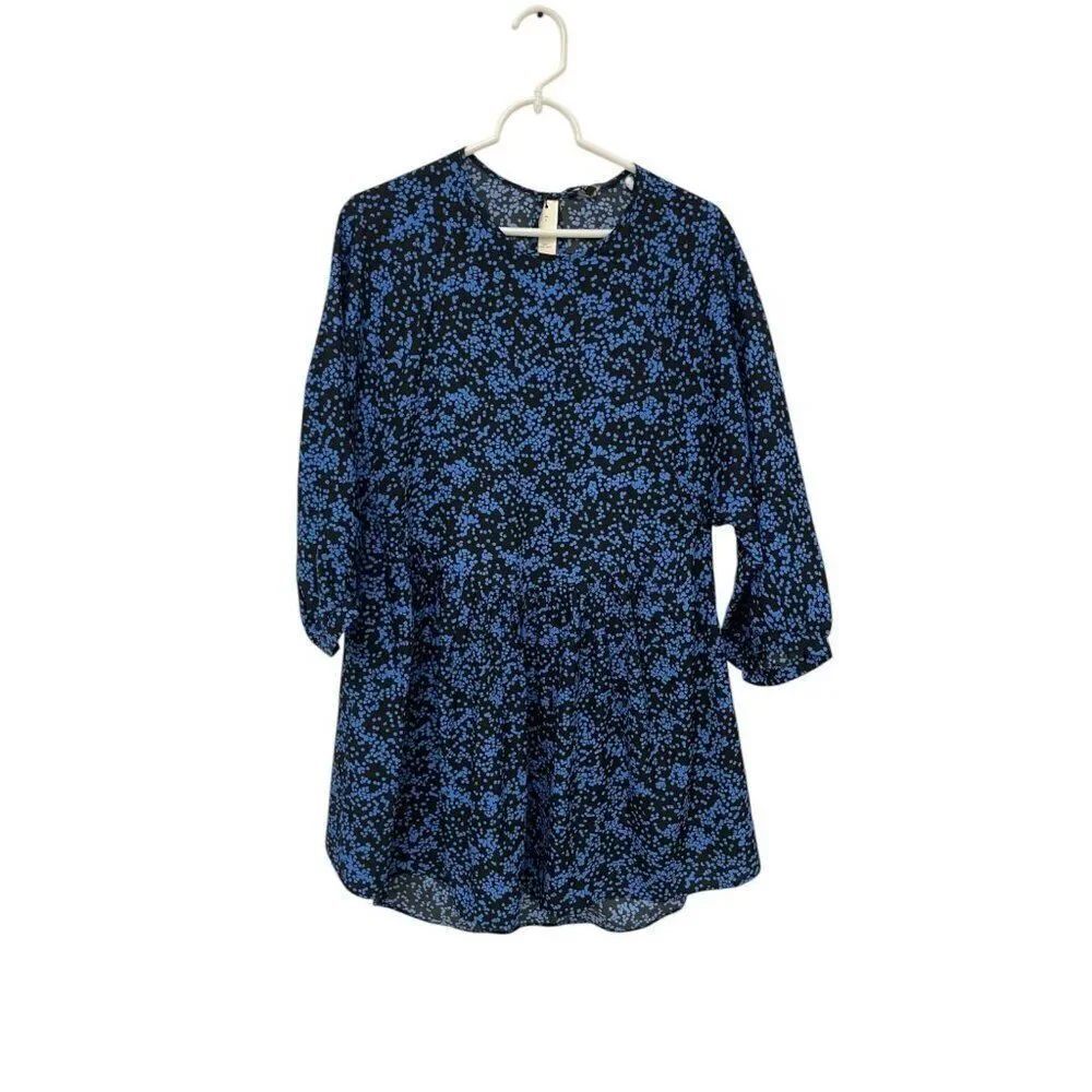 Walter Baker Womens Connie Dress 6 Blue Starry Night Polka Dot W70530 NWT